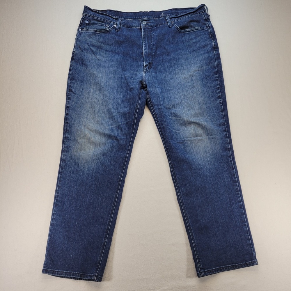 Levis 541 Jeans Mens 42x32 Blue Athletic Tapered Medium Wash Mid Rise Denim